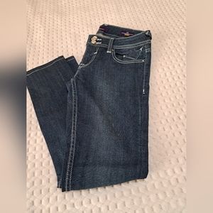 VIGOSS COLLECTION JEANS WOMEN color  blue Size  3/4  27 Fit  Skinny
